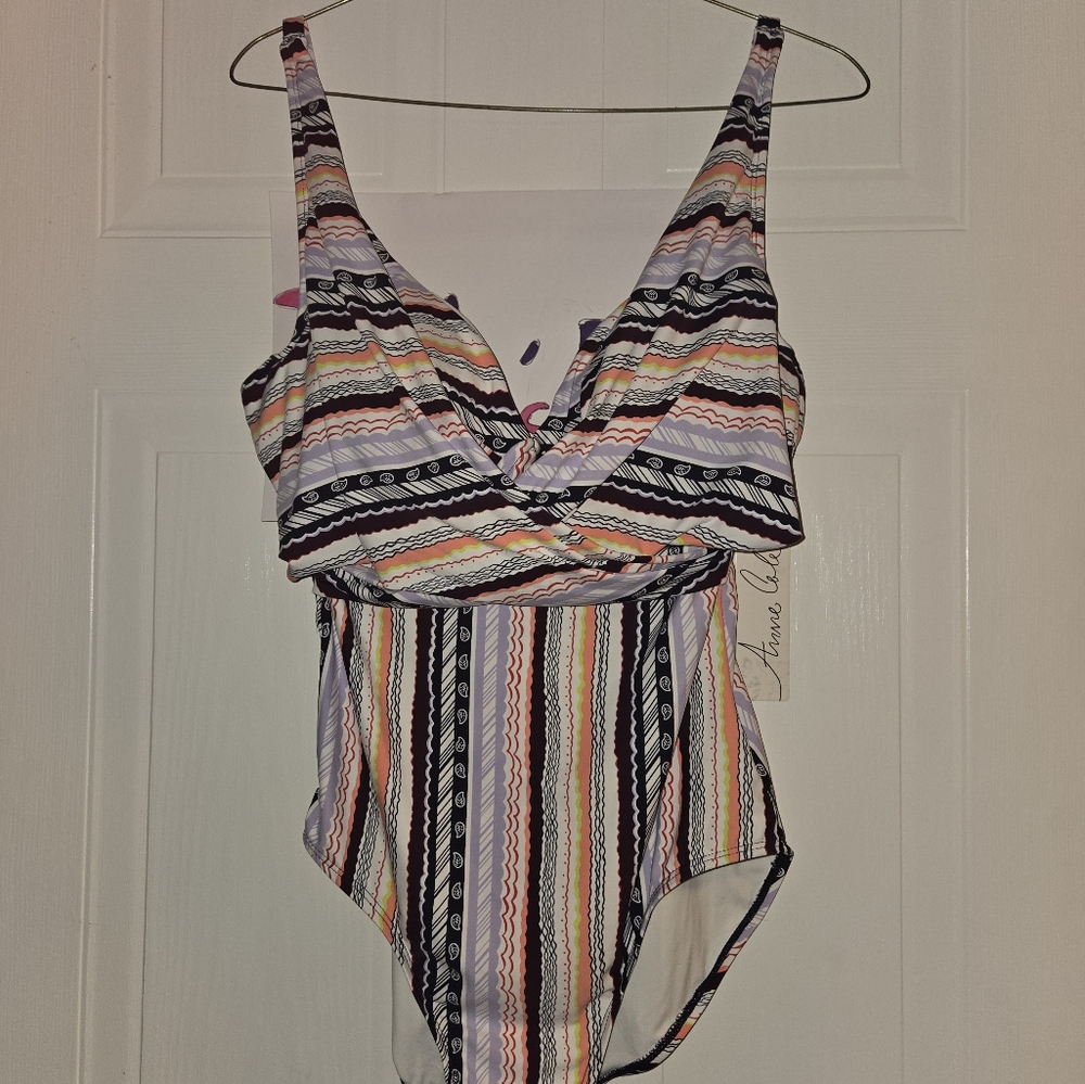 Striped Multicolor One-Piece Swimsuit